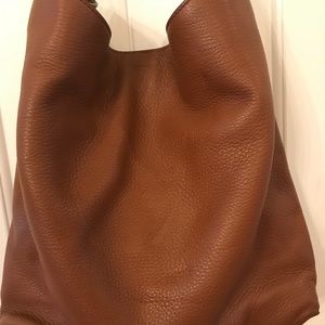 Reed Krakoof brown leather hobo handbag